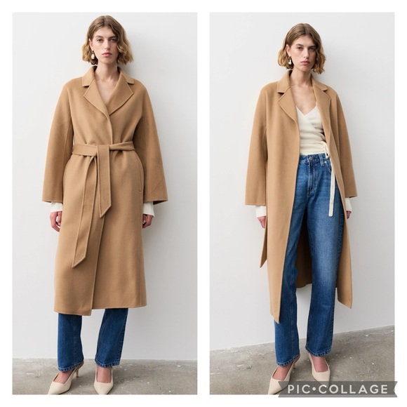 The Curated Classic Camel Coat XS Wool Cashmere - Picture 14 of 15